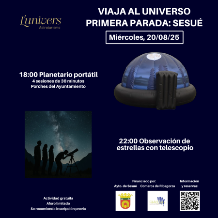 Imagen Actividad cultural: Viaja al universo. Primera parada Sesué